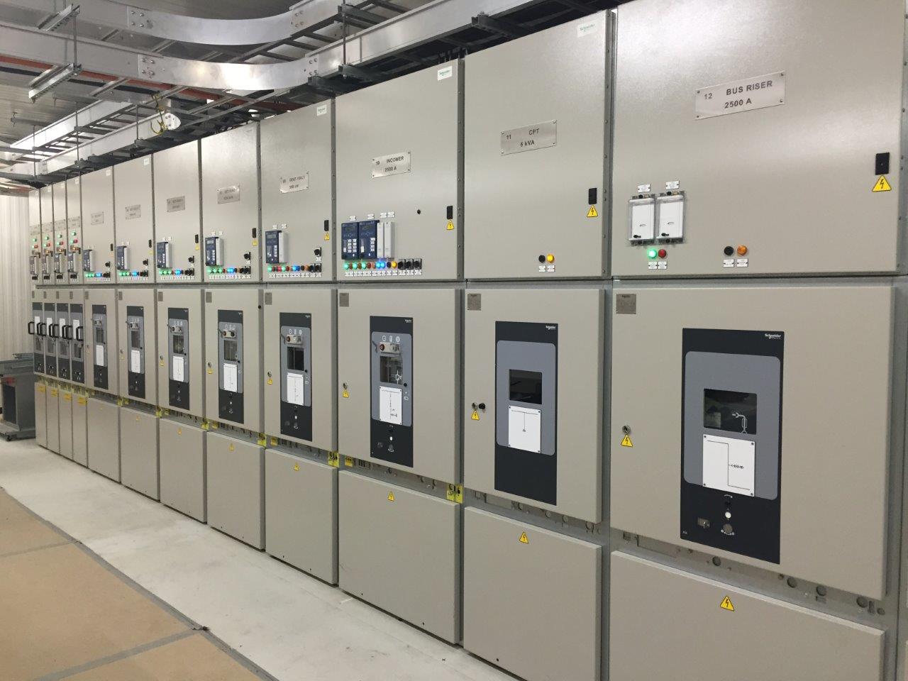 Project site - high voltage equipment